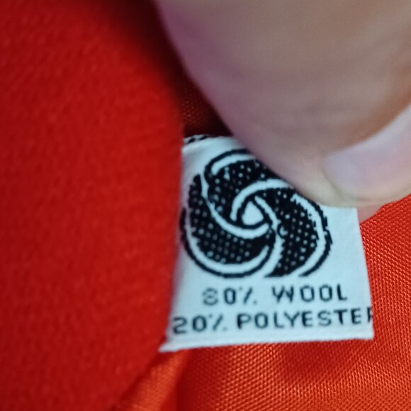 Vtg Jack Winter Red Wool Blend Blazer Size 8 | Academia Preppy Career Jacket - Picture 11 of 16